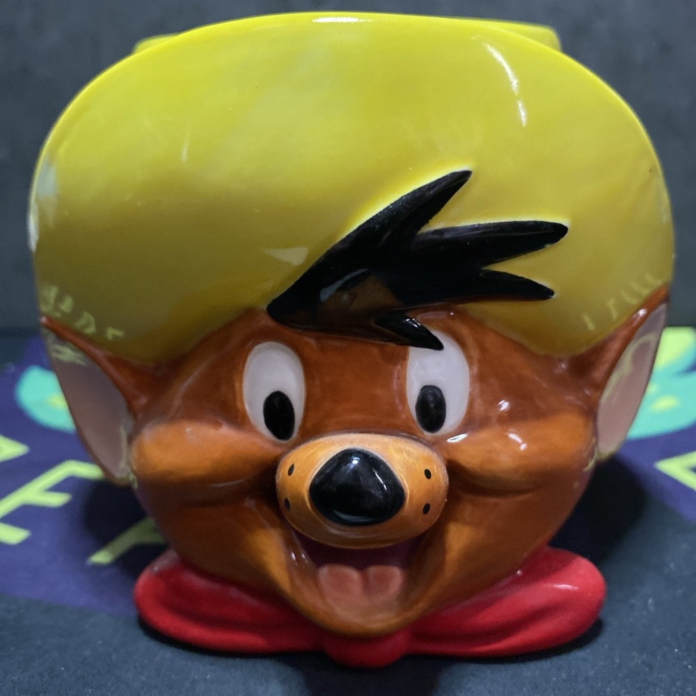 Speedy Gonzales 1994 3D figural Mug by Applause Small Chip See Pics